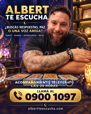 Solo Clasificados - Tu Espacio de Tarot  las 24 hrs 09001097 Albert Te Escucha - imagen: 3