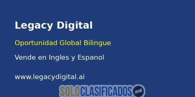 Solo Clasificados - Oportunidad Global: Vende en Inglés Y Español - imagen: 1