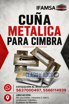 Seguros metálicos para cimbra...