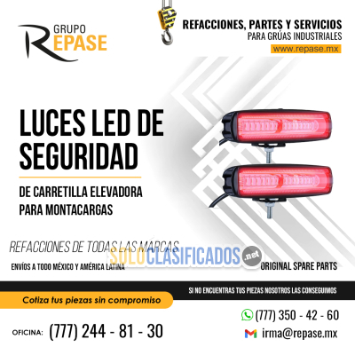 LUCES LED DE SEGURIDAD DE CARRETILLA PARA MONTACARGAS... 