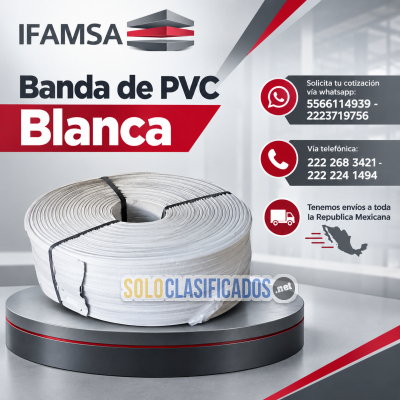 VENTA DE BANDA DE PVC BLANCA... 