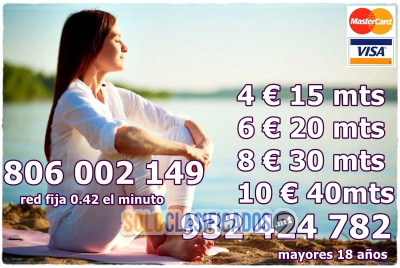 Solo Clasificados - Tarot económico videncia natural clara y directa  llama  932424782   visa  4 € 15  minutos y 806002038 red fija 042 - imagen: 1