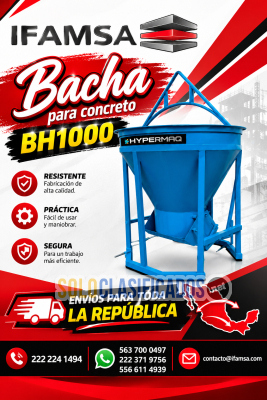 Solo Clasificados - Bacha de Concreto HYPERMAQ BH1000: Potencia y Eficiencia en Cada Colado - imagen: 1