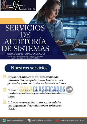 SERVICIOS DE AUDITORÍA DE SISTEMAS...