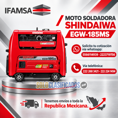 MOTO SOLDADORA SHINDAIWA MODELO EGW185MS...
