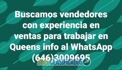 Solicitamos vendedores con experiencia en ventas (trabaja en Quee... 