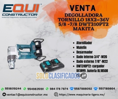 Venta Degolladora Tornillo 18x2=36V en Quintana Roo... 