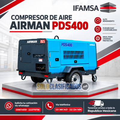 COMPRESOR DE AIRE AIRMAN MODELO PDS400...