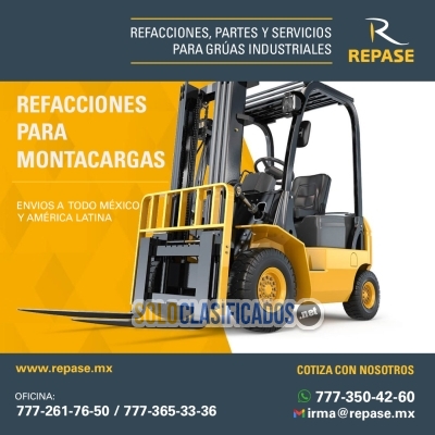 Refacciones para montacargas y grúas industriales... 