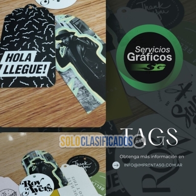 Solo Clasificados - Tarjetas Colgantes Hand Tags Personalizados - imagen: 3