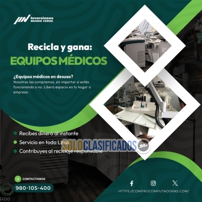 Solo Clasificados - ¡Reciclaje responsable de equipos electrónicos! Compra y venta con pago rápido - imagen: 4