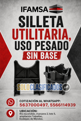 SILLETA SILLETA UTILITARIA USO PESADO SIN BASE...