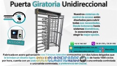 PUERTA GIRATORIA UNIDIRECCIONAL LERMA ALSECODEA... 