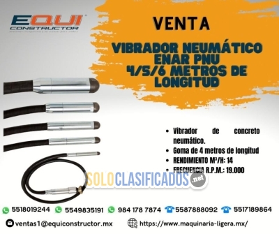 Venta vibrador neumático enar 4/5/6 m de longitud... 