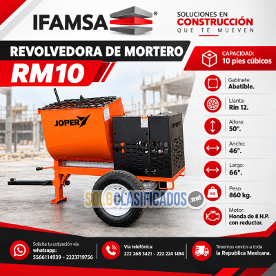 REVOLVEDORA DE MORTERO RM10 JOPER            1...