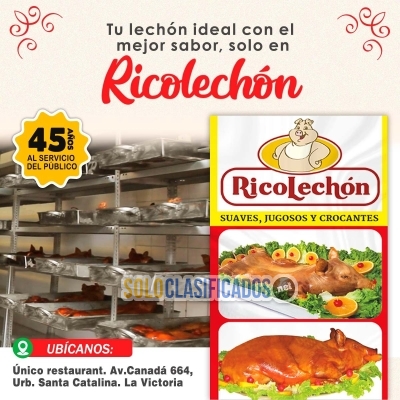 Locales para celebrar tus fiestas con Ricolechon... 