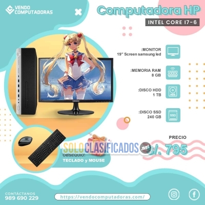 Solo Clasificados - PC Intel i76  ¡La potencia que necesitas lista para trabajar! - imagen: 3