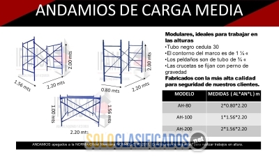 Solo Clasificados - VENTA  DE ANDAMIOS TUBULARES AZULES IFAMSA - imagen: 1