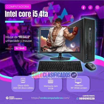 Solo Clasificados - ¡Solo por hoy! Core i5 + monitor + periféricos - imagen: 5