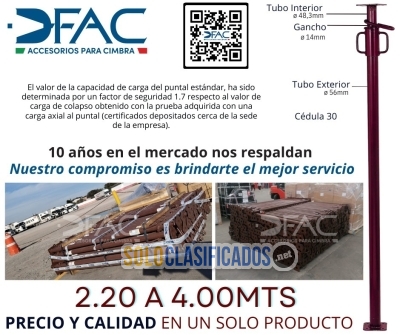 PUNTAL METALICO EXTENDIBLE ITALIANO DFAC... 