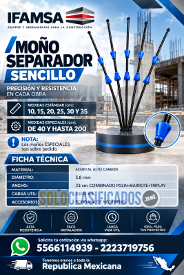 MOÑO/TIRANTE/SEPARADOR PARA CIMBRA... 