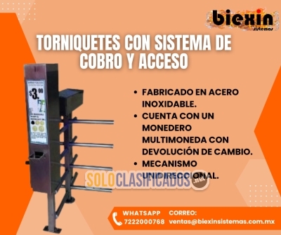 TORNIQUETE CON SISTEMA DE COBRO Y ACCESO... 