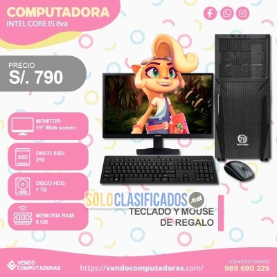 Solo Clasificados - ¡No esperes más! Llévate tu PC Intel i5 HOY MISMO - imagen: 1