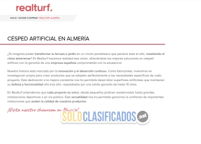 Solo Clasificados - Distribucion e instalacion de Césped Artificial en Almeria Realturf - imagen: 1
