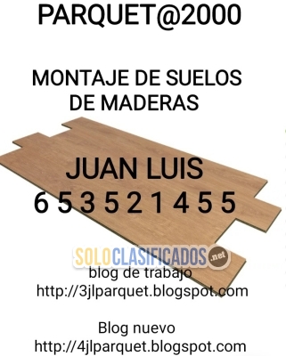 montaje de suelos de maderas laminados vinilos spc... 