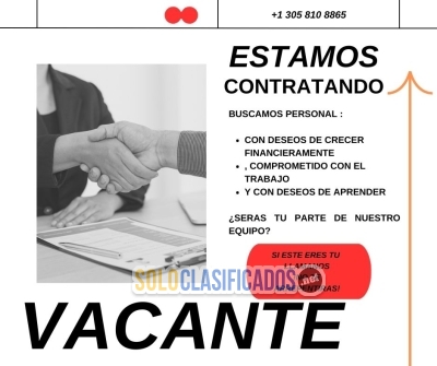 VACANTES  LABORALES  EN  MIAMI   FLORIDA... 