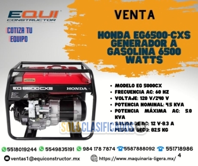 Venta honda generador a gasolina Equiconstructor... 