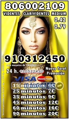 Mejores Videntes 806002109 Tarot Telefónico 910312450  Visa Cerra... 