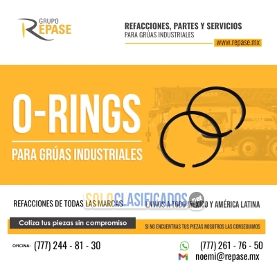 orings para grúas industrailes refacciones para grúas industria... 