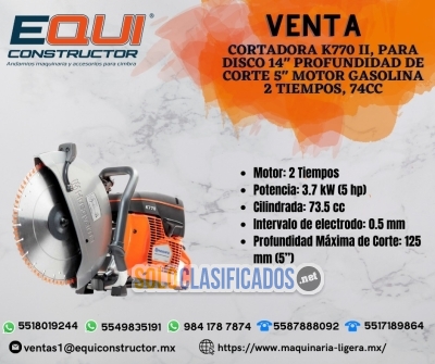 Venta Cortadora K770 II para Disco 14