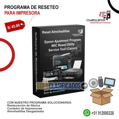 Programa de Reseteo para Impresoras (Chincha alta)... 