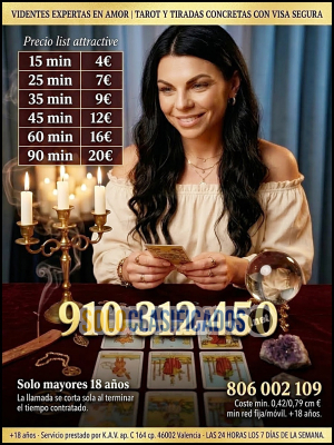 Solo Clasificados - TAROT BARATO FIABLE Y ECONOMICO VIDENTES DIRECTAS SIN RODEOS TRATO PERSONALIZADO VIDENCIA PURA LA - imagen: 1