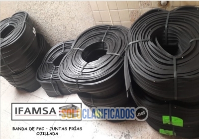 VENTA DE BANDAS DE PVC OJILLADA  PARA CIMBRA... 