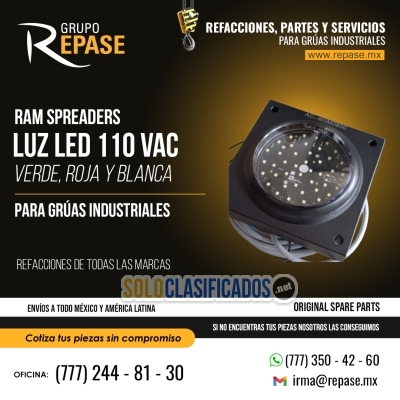 Solo Clasificados - LED INDICATION LIGHT GREEN RED WHITE LUZ LED PARA GRÚAS INDUSTRIA - imagen: 1