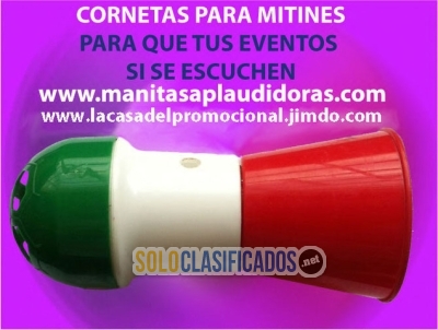 CORNETAS Y SILBATOS DE PLASTICO PERSONALIZADAS CON TU MARCA... 