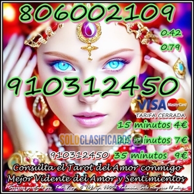 TAROT ECONOMICO VISA ☎  910312450 VISA desde 4 € 15 min 806002109... 