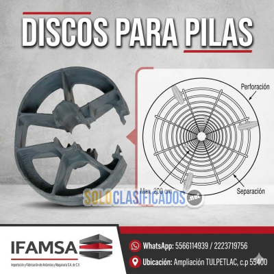DISCO PARA PILAS DE CIMBRA PARA CONSTRUCCION 01...