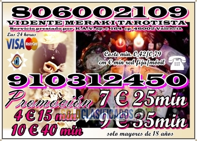 TAROT TELEFONICO CON VISA TARIFA CERRADA 4 € 15 min  LLAMAME TARO... 