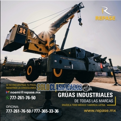 REFACCIONES  Y PARTES PARA GRUAS INDUSTRIALES TODAS LAS MARCAS... 