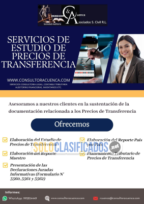 SERVICIOS DE ESTUDIO DE PRECIOS DE TRANSFERENCIA...