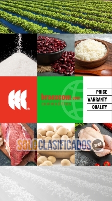 Venta de productos BRAEXCOM Azúcar / Carne / Pollo / Arroz / Soja... 