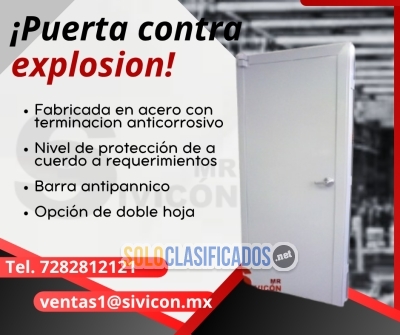 Puertas de alta protección contra explosión e incendios... 