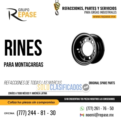 Solo Clasificados - RIN PARA MONTACARGAS refacciones para gruas industriales mx - imagen: 1