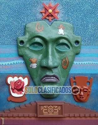Pintura Homenaje a Teotihuacán T Acrílico... 