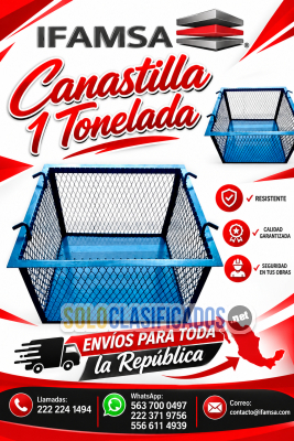 Solo Clasificados - Canastilla Reforzada para Materiales – Capacidad de Carga: 1 Tonelada - imagen: 1