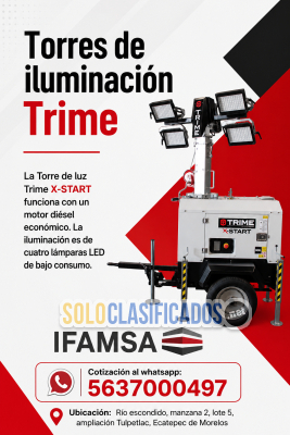 Torre de luz Trime XSTART en Puebla...